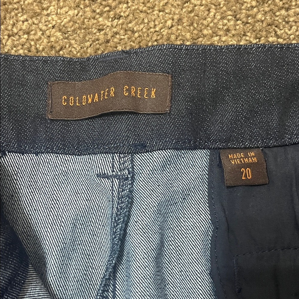 Coldwater Creek Dark Blue Straight-Leg Jeans - Picture 2 of 4